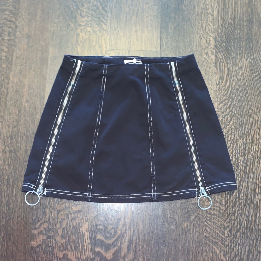 Silence + Noice Black Zipper Skirt